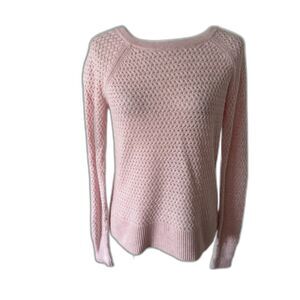 American Eagle | Blush Pink Wool Blend Knit Sweater Zipper Back Size Medium y2k